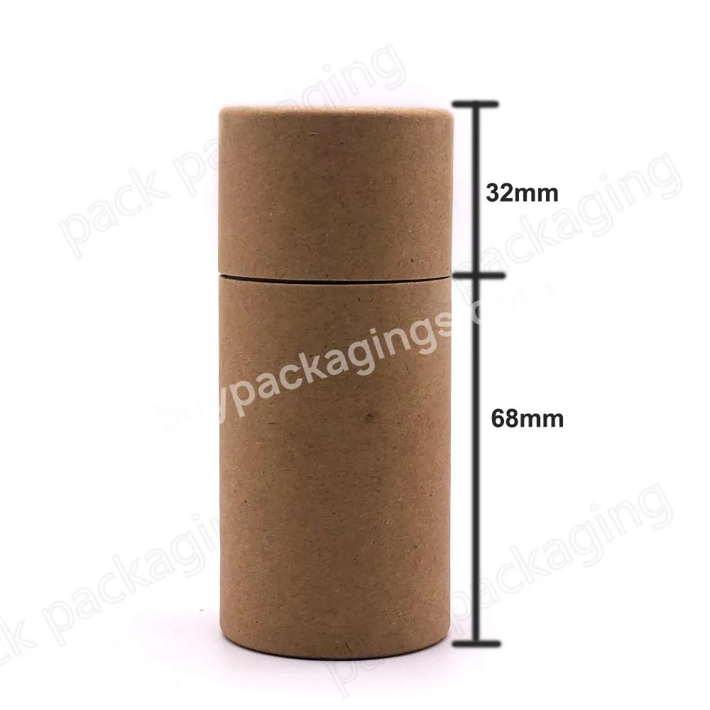 Custom design kraft cardboard tube loose powder packaging with shaker sifter for dry shampoo powder packing