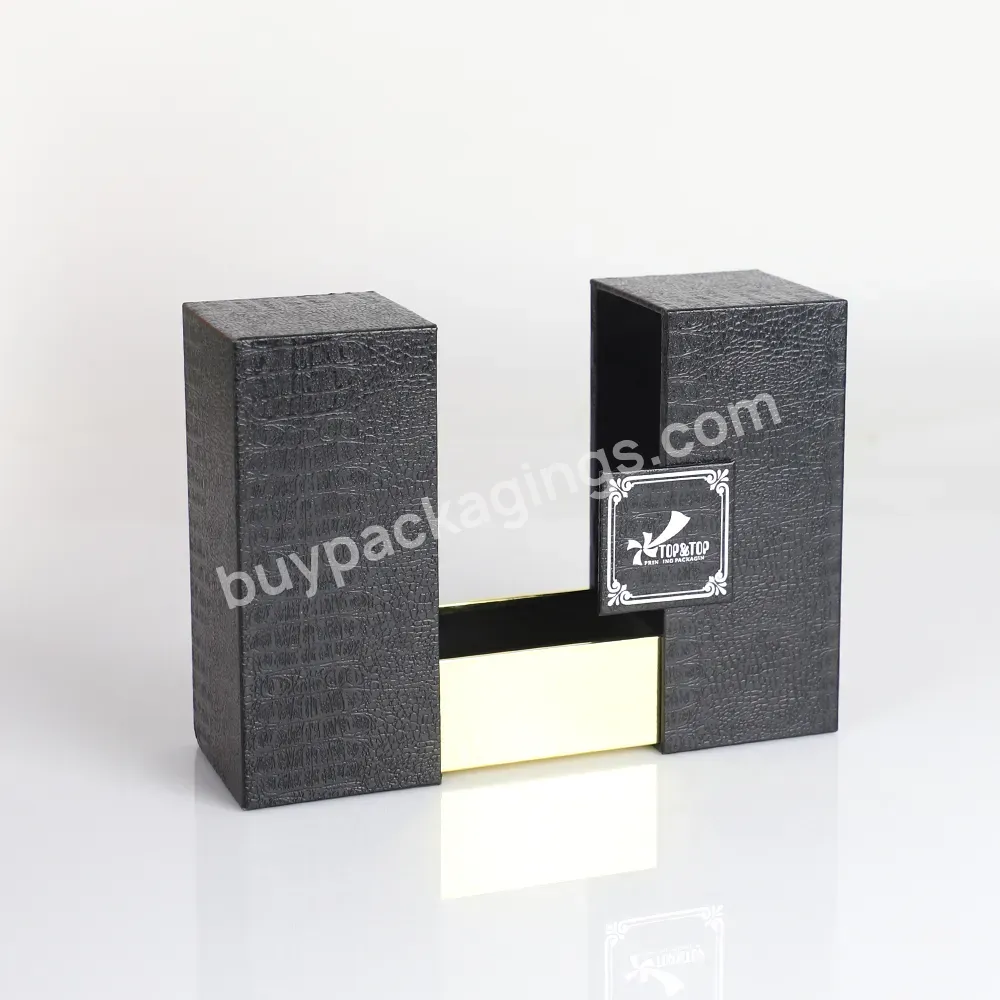 Custom Design Luxury Cajas De Embalaje De Carton Leather Paper Box Cosmetic Perfume Set Packages Christmas Gift Boxes Packaging