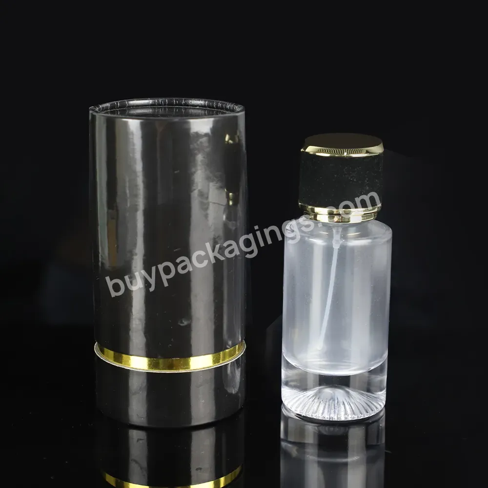 Custom Design Luxury Empty Refillable 30ml 50ml 100ml Fragrance Essential Oil Glass Bottle Perfume Bottle With Box Packaging