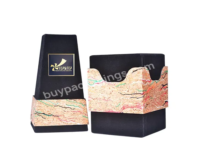 Custom Design Luxury Empty Rigid Board Textured Taper Scented Candle Jar Gift Cardboard Paper Box Packaging With Eva Insert