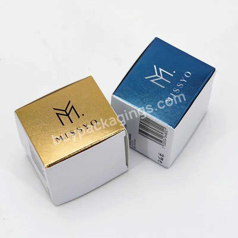 Custom Design Luxury Gold Foil Uv Spot Cardboard Folding Carton Makeup Cosmetic Candle Packaging Paper Boxes With Logo Printing