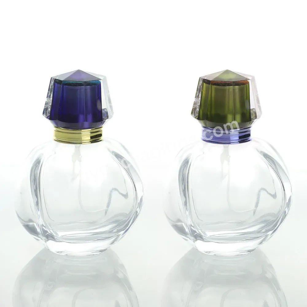 Custom Design Mini Glass Perfume Empty Bottles Heart Shaped Lady Scent Packaging Container