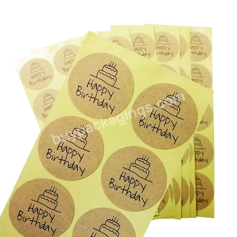 Custom Design Natural Kraft Paper Label For Supporting My Small Business