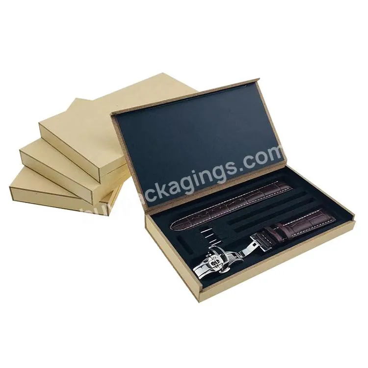 Custom Design Package Solution High Quality Art Paper Wrist Watch Straps Packaging Storage Boxes