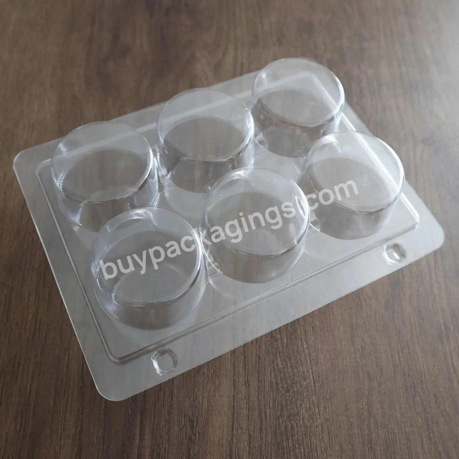 Custom Design Pet Clear Eco Friendly Cookies Box Window Packaging Plastic Cupcake Container