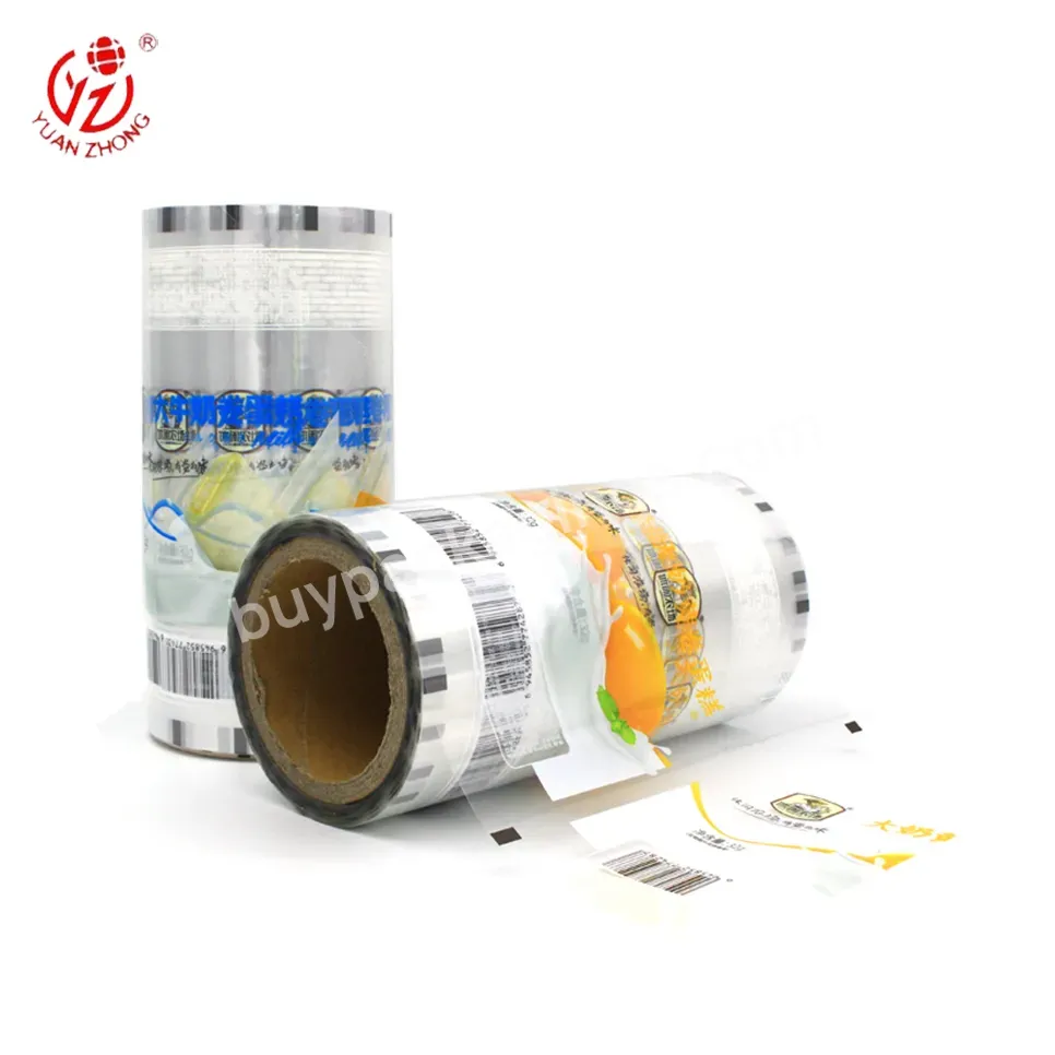 Custom Design Pet/pe Plasytic Film Sachet Packaging Thermal Laminating Film Roll Food Grade Flexible Packaging Stock Film