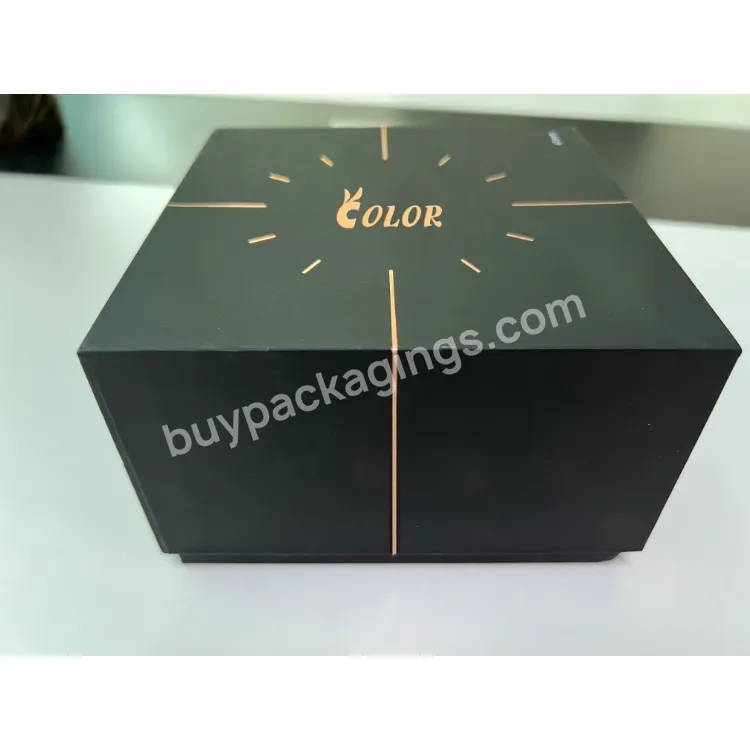 Custom Design Printed Recyclable Art Folding Lid And Base Jewel Paper Watch Packaging Box