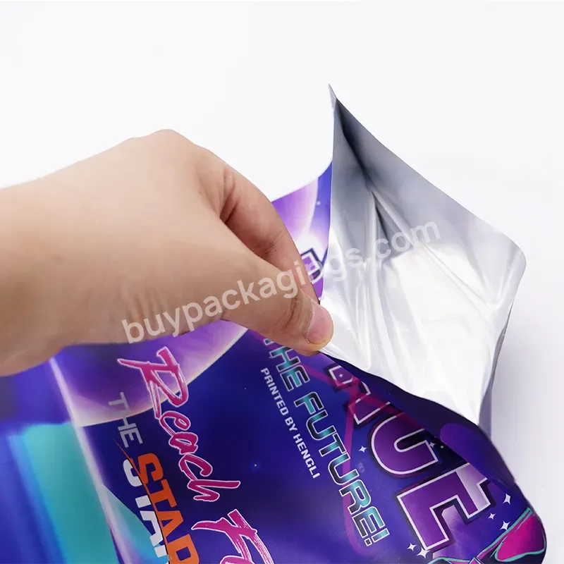 Custom Design Printed Smell Proof Waterproof Stand Up Aluminium Foil Mylar Zipper Seal Food Packaging Pouch Bag For Dried Flower