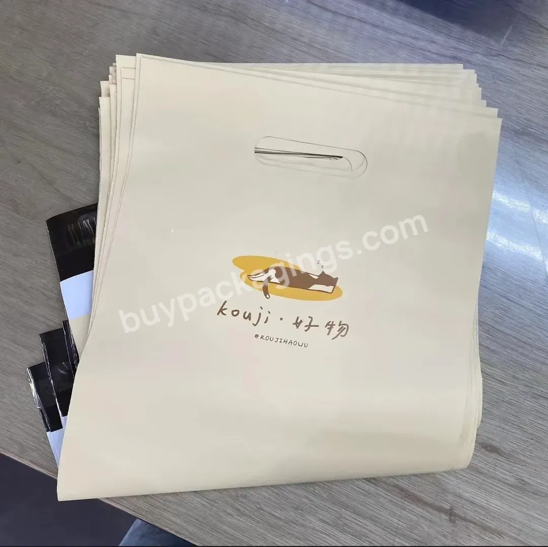 Custom Design Recycled Pe Plastic White Mailers Shipping Bags For Clothing Shop Online Courier Bags