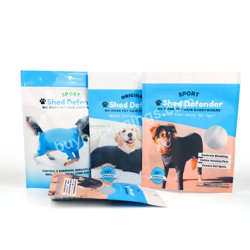 Custom Design Resealable Plastic Pet Food Dog Zipper Packaging Bag Stand Up Pouch Pet Food Bag