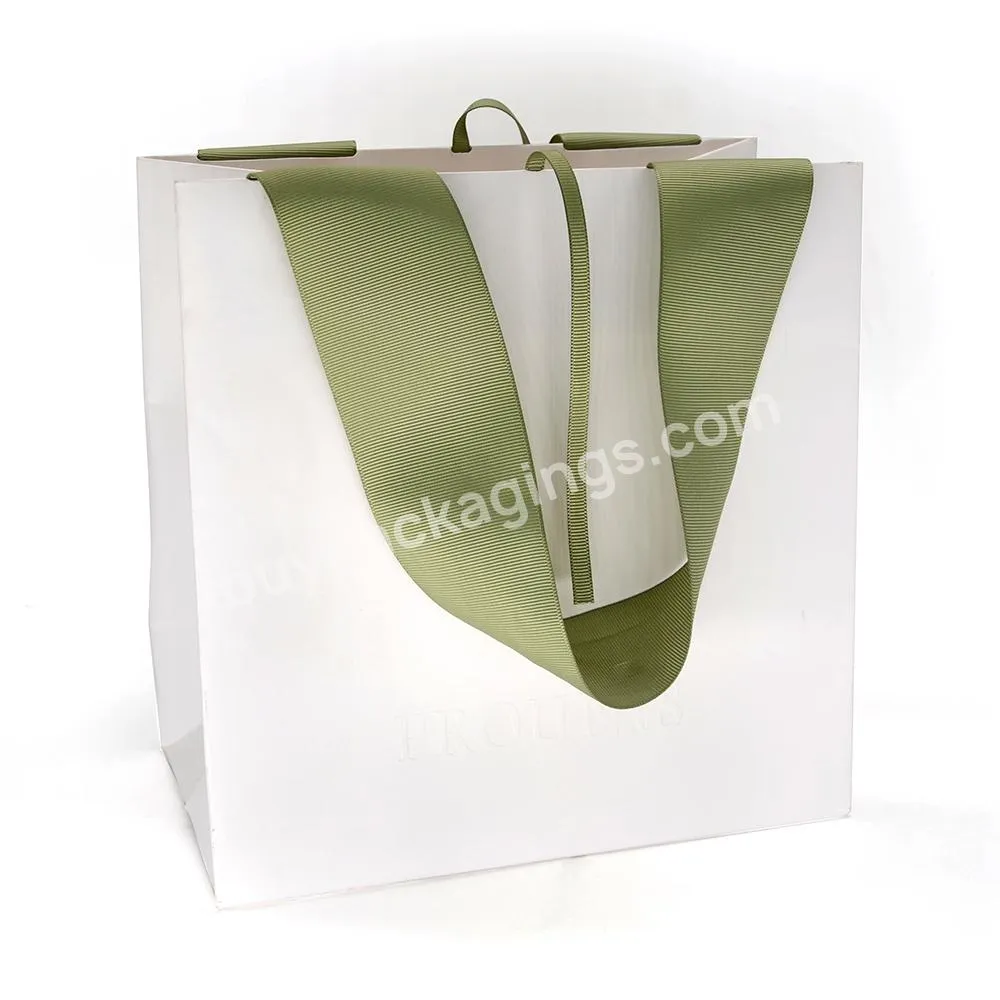 Custom Design Reusable Kraft Paper Shopping Bag for Cosmetic Packaging