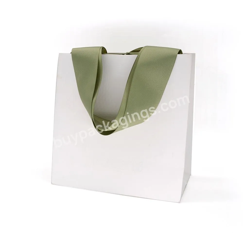 Custom Design Reusable Kraft Paper Shopping Bag for Cosmetic Packaging