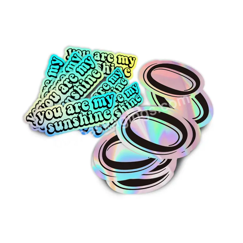 Custom Die Cut Laser Hologram Stickers Diy Holographic Sticker Laser Sticker Product