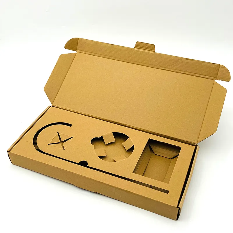 Custom Die Cutout Cardboard Cardboard Packing Packaging Mailing Box With Compartments
