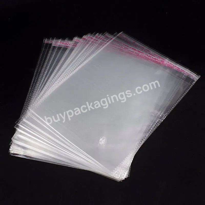 Custom Different Sizes In Ready To Ship Warehouse Clear Transparent Opp Self-adhesive Plastic Poly Bag