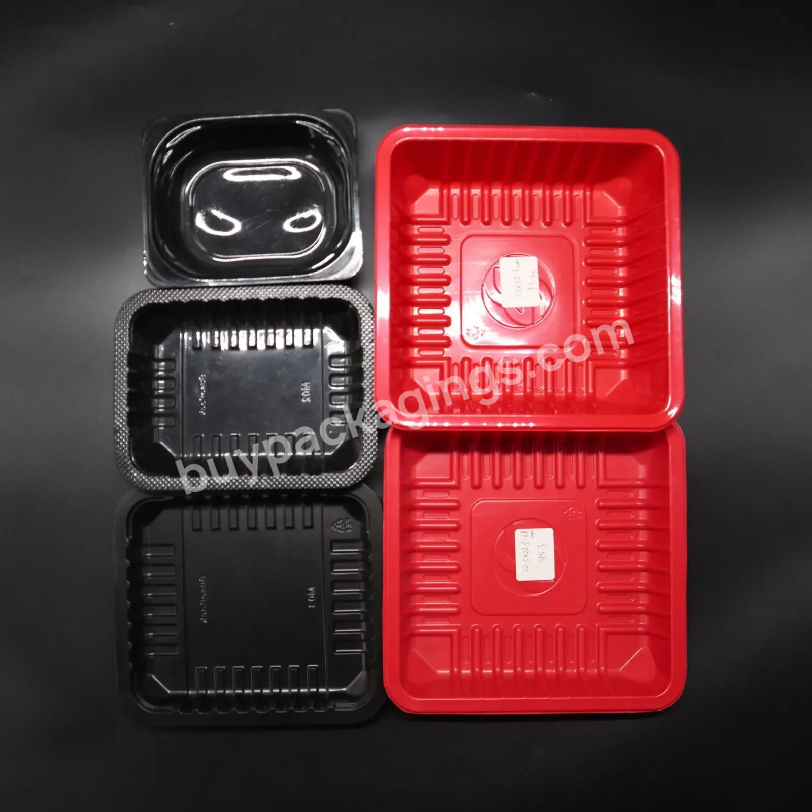 Custom Different Types Supermarket Pp Tray Beef Fresh Meat Frozen Disposable Plastic Food Tray