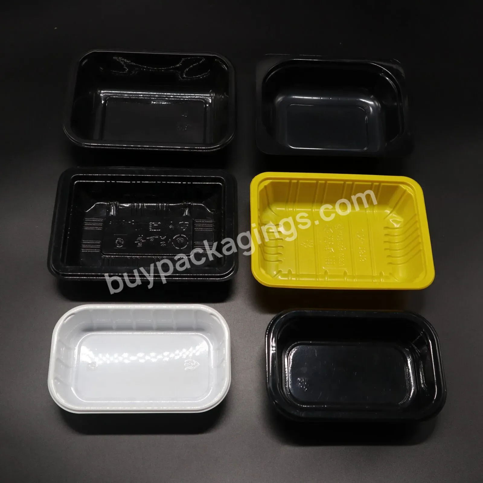 Custom Different Types Supermarket Pp Tray Beef Fresh Meat Frozen Disposable Plastic Food Tray