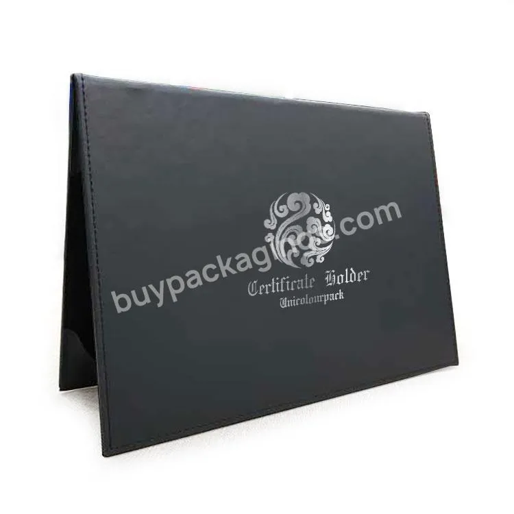 Custom Diploma Velvet A5 File Cover Certificate Holders,Satin Corner Tent Style Premium Double Certificate Holder