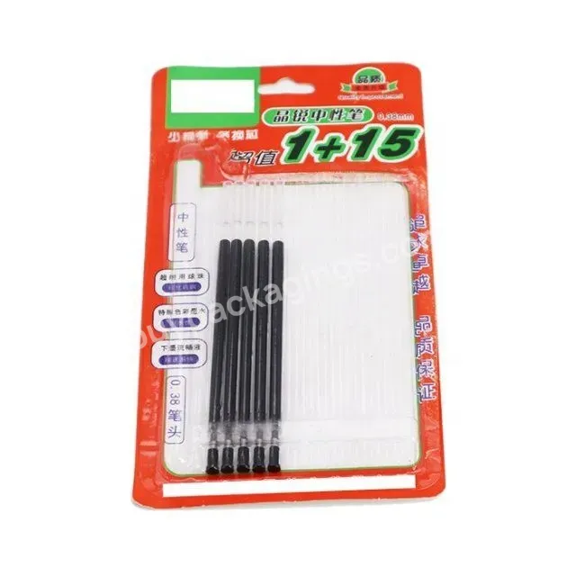 Custom Disposable Clear Pvc/pet Pencil Blister Card Plastic Tray Blister Packaging