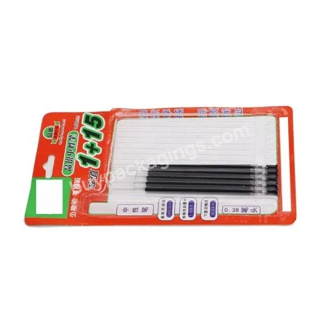 Custom Disposable Clear Pvc/pet Pencil Blister Card Plastic Tray Blister Packaging