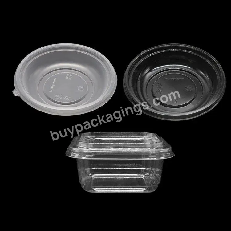 Custom Disposable Food White/clear Plastic Salad Fruit Noodle Soup Packaging Bowl For Hot Soup With Lid