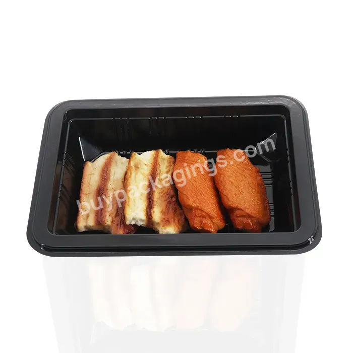 Custom Disposable Plastic Blister Pet Cpet Heat Seal Food Packaging Tray For Meat Vegetable Packing