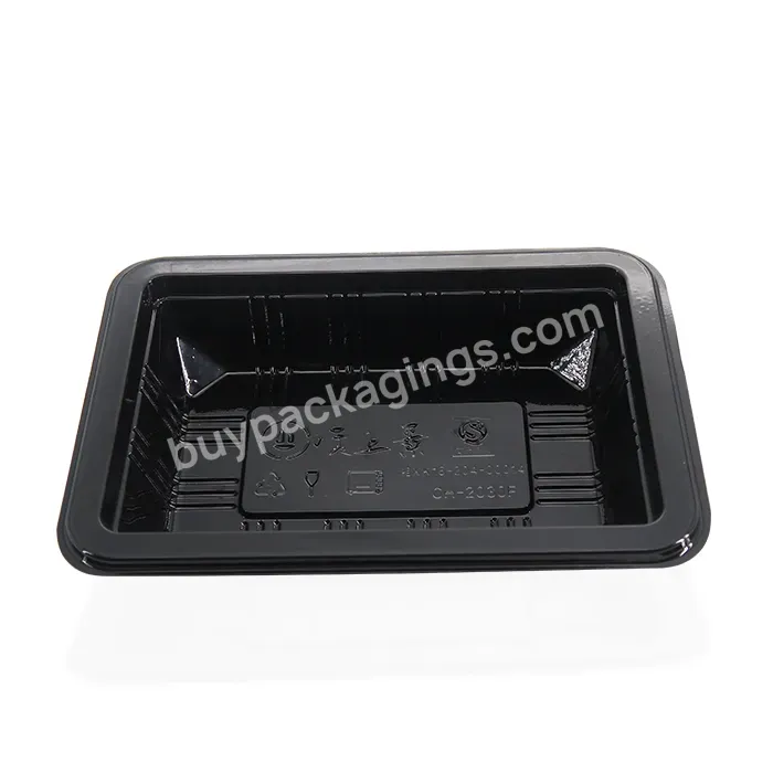 Custom Disposable Plastic Blister Pet Cpet Heat Seal Food Packaging Tray For Meat Vegetable Packing