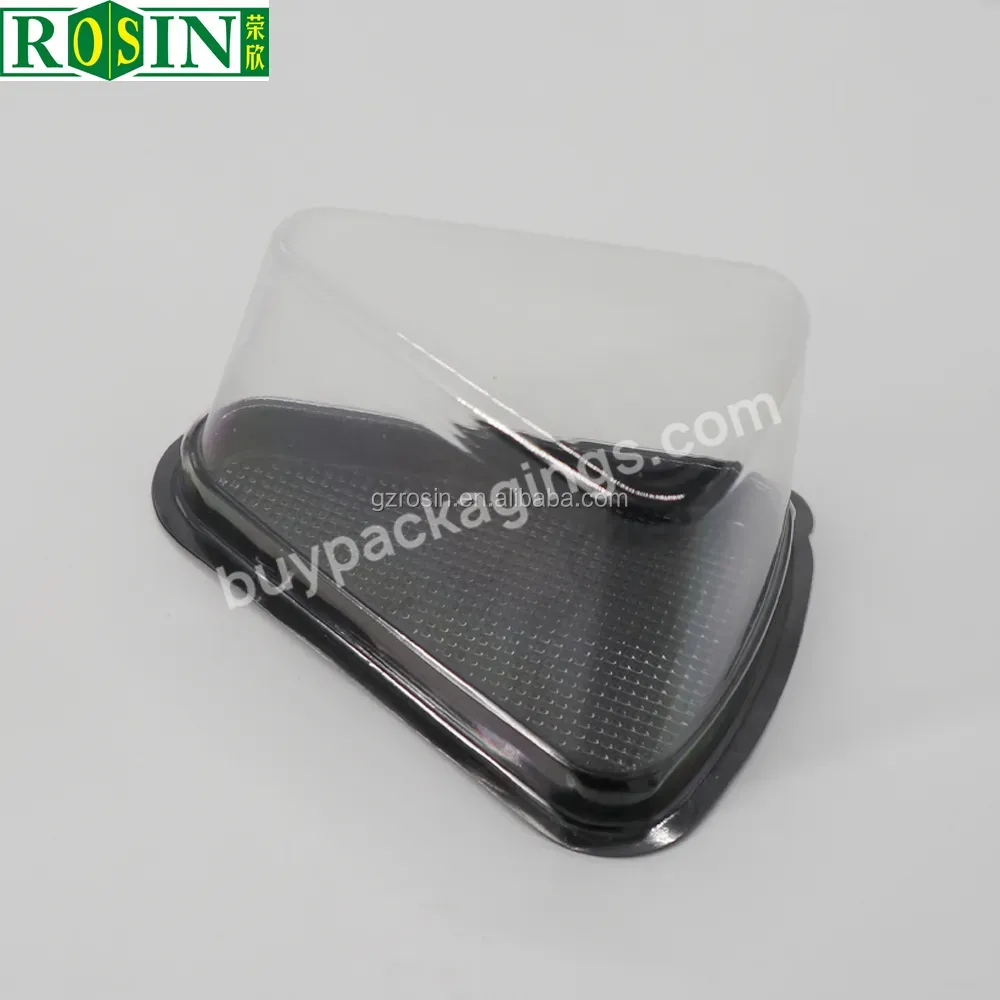 Custom Disposable Transparent Slice Cake Box With Logo For Mother's Day Cake Box