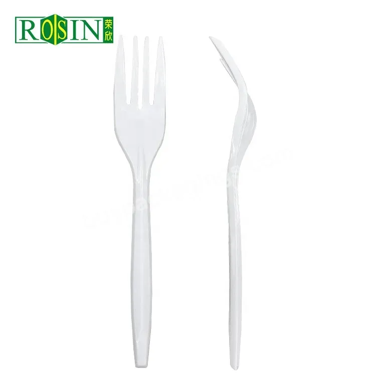 Custom Disposable White Ps Plastic Cutlery Set Takeaway Spoon And Fork