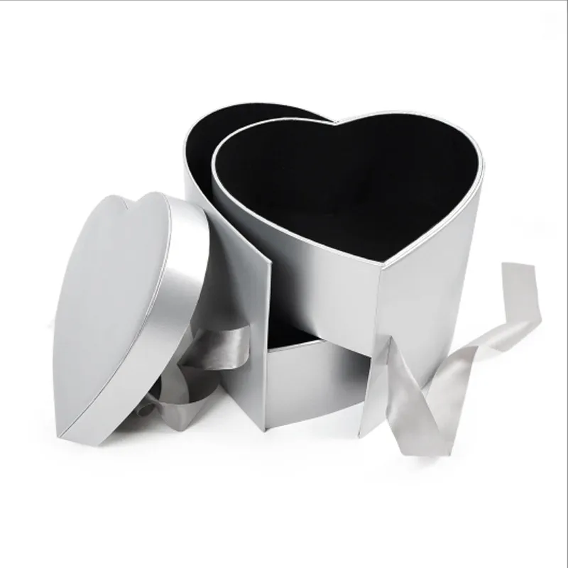 Custom Double Rotating Love Surprise Gift Box Flower Packaging Valentine Day Flower Box Just For You