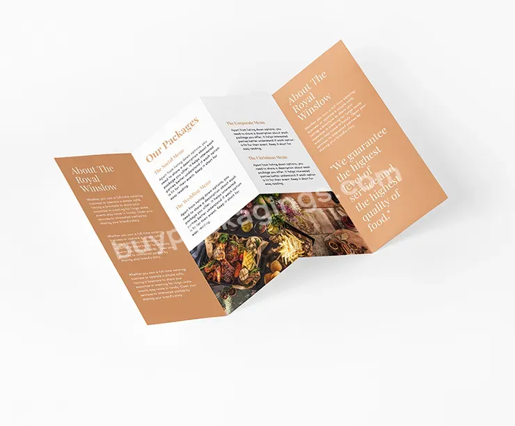 Custom Double Side Paper Instruction Brochure Corporate Printing Catalogue Offset Printing & Paperboard Custom