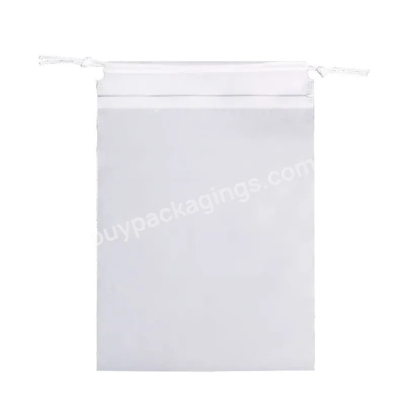 Custom Drawstring Bag Logo Printed Matte Eva Plastic Packaging Cosmetic Bag