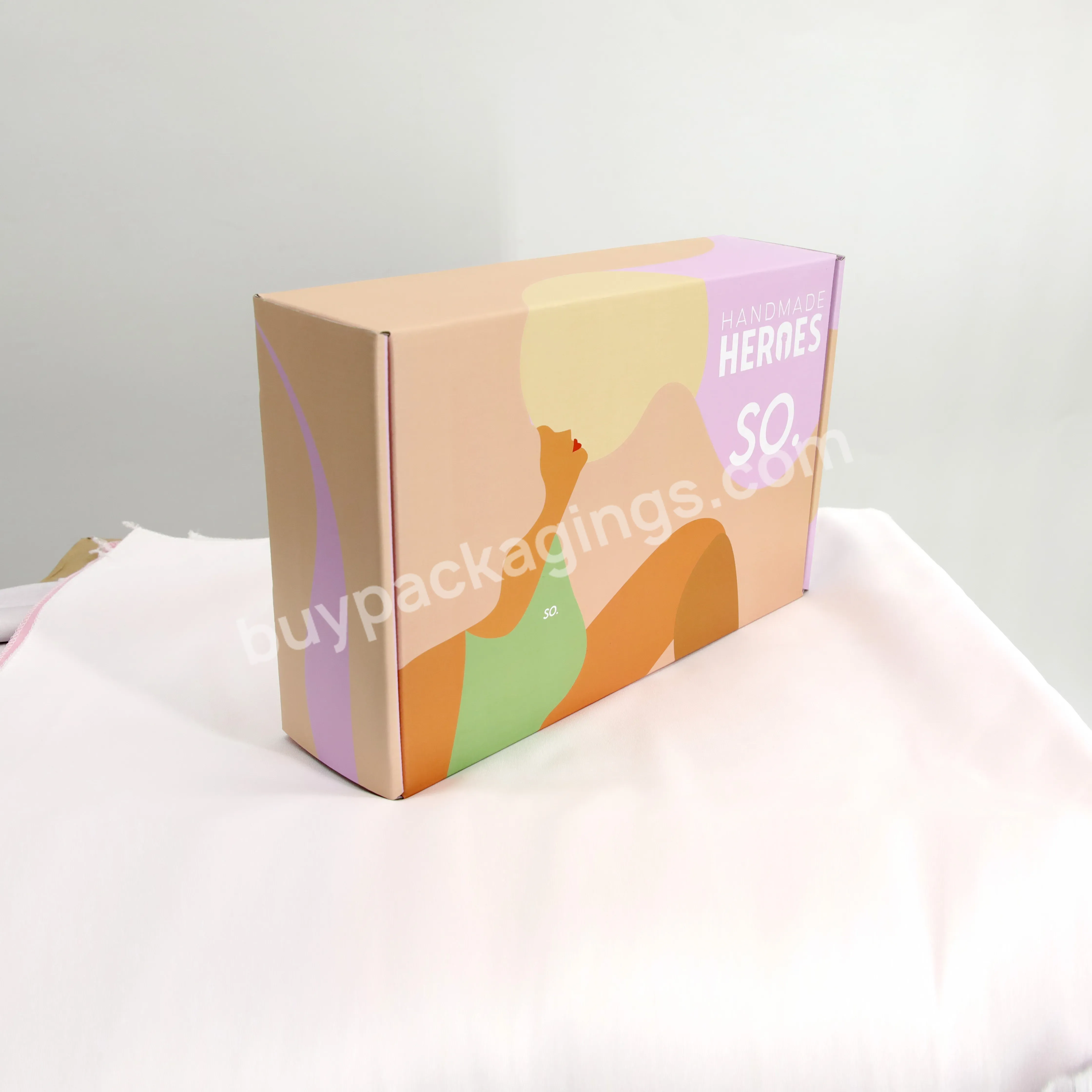 Custom Dress Packaging Carton Cardboard Flip Gift Boxes For Clothing Packing Products