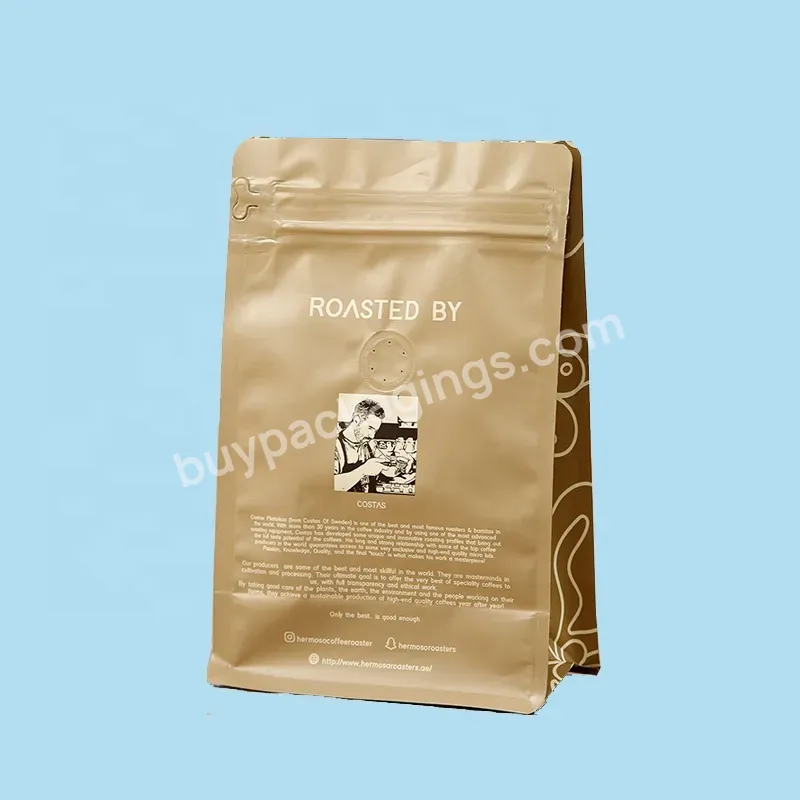 Custom Dry Fruit Coffee Food Plastic Packaging Pouches Stand Up Zip Lock Pouch For Coffee Packaging Bag