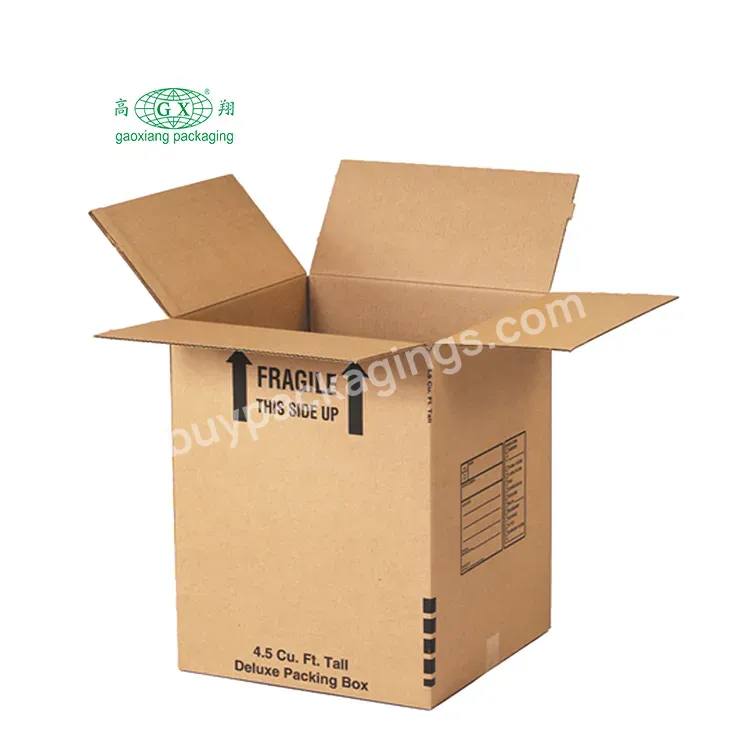 Custom Duty Durable Double Walls Corrugated Moving Shipping Storage Carton Boxes Brownie Packaging Box