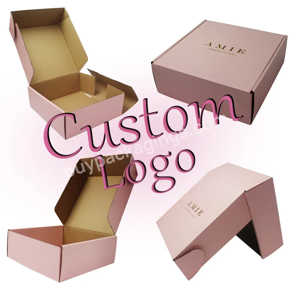 Custom E Flute Corrugated Cardboard Color Printed Roll End Tuck Top Paper Packaging Box Logistics Packaging Recyclable 5-7 Days