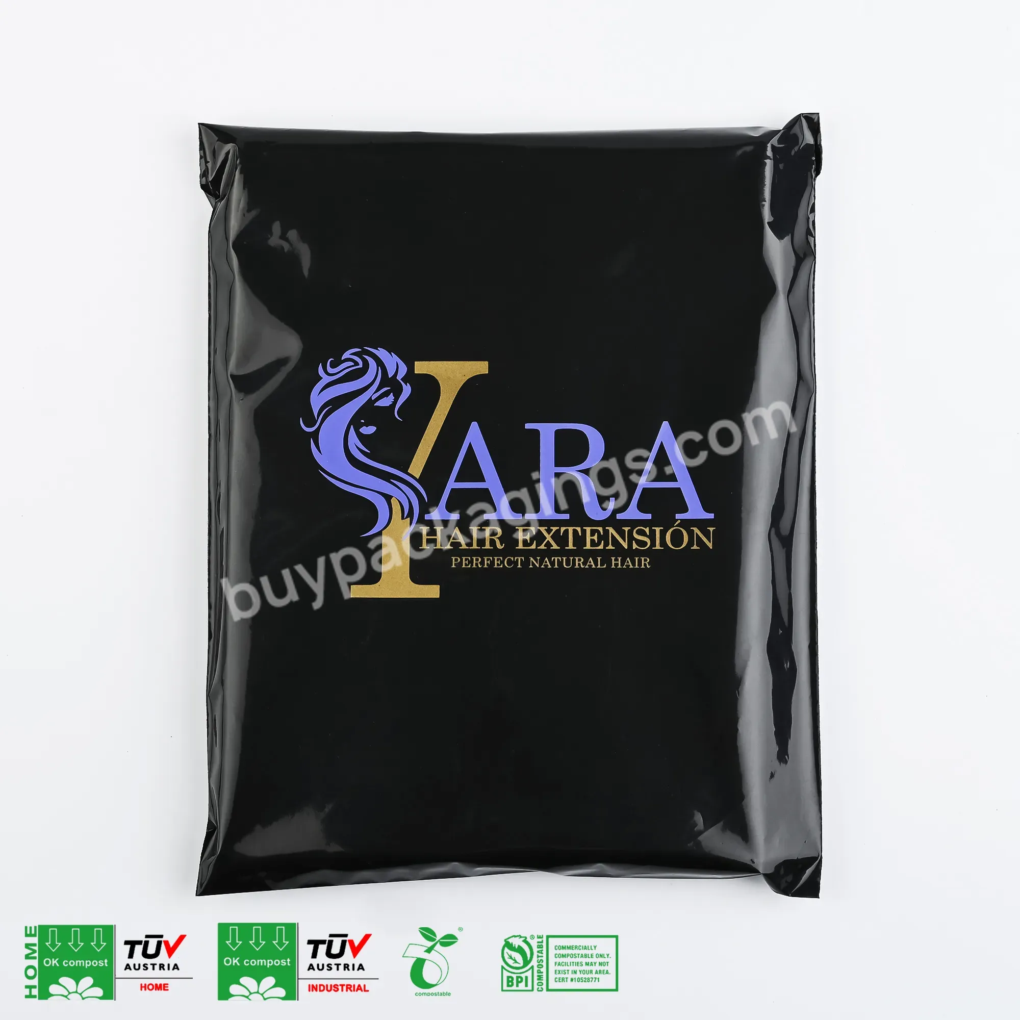 Custom Eco Friendly 100% Biodegradable Compostable Mailer Poly Shipping Bags