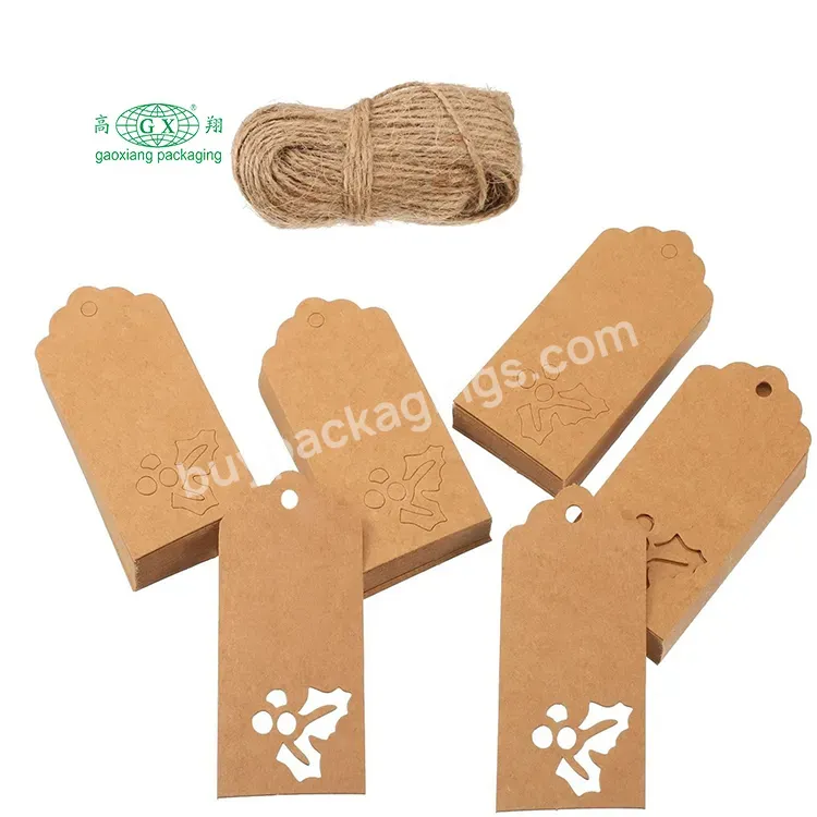 Custom Eco-friendly Brand Logo Luxury Special Cardboard Swing Tags Garment Name Tags Customized Clothing Paper Hang Tag