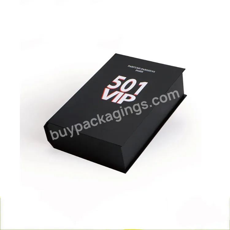 Custom Eco-friendly Cardboard Design Book Shape Box / Paper Foldable Magnet Closure Gift Box With Custom Printed