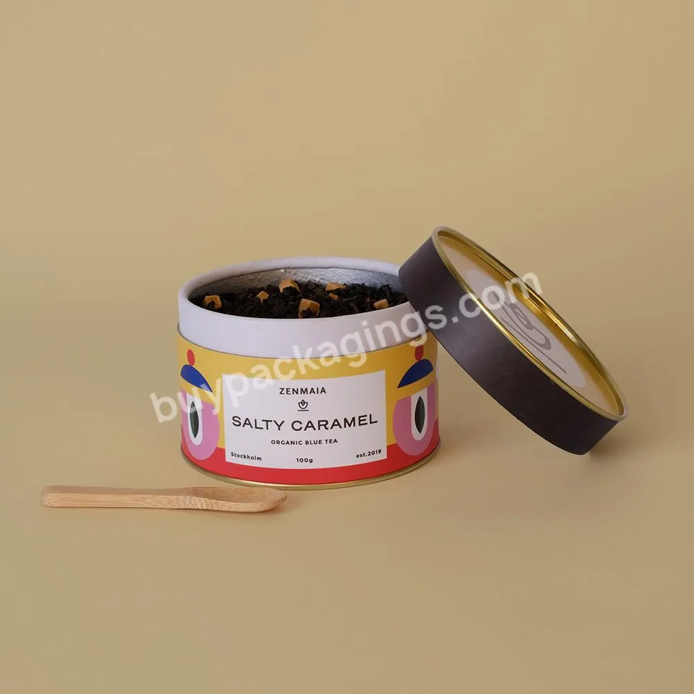 Custom Eco Friendly Cardboard Food Grade Paper Tube for Tea Packaging