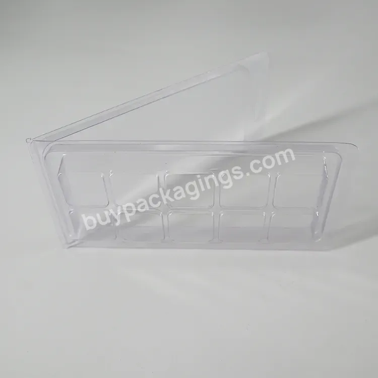 Custom Eco Friendly Clear Plastic Blister Wax Melt Clamshell Packaging 10 Cavity Mold