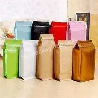 Custom Eco Friendly Coffee Bagscoffee Beans Packaging Side Gusset Bags With Valve