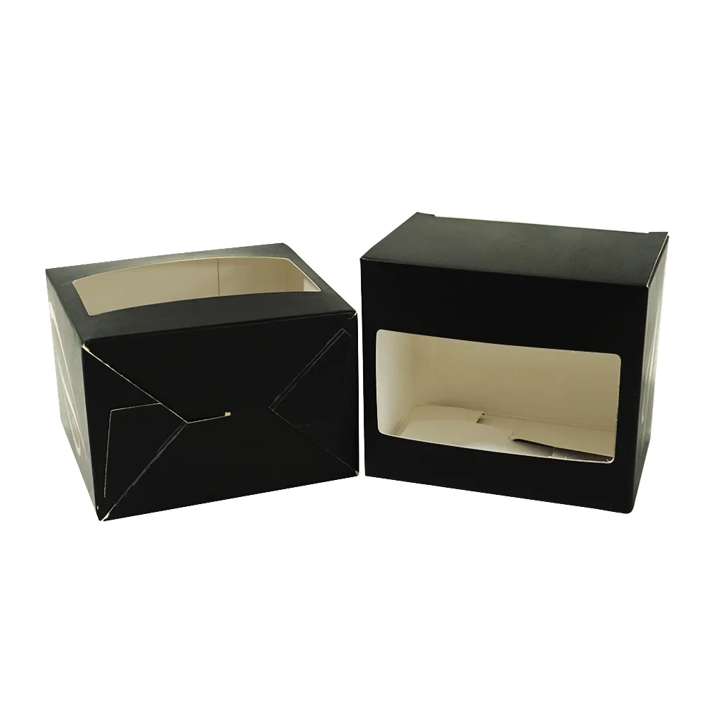 Custom eco friendly competitive price cosmetic art specialty paper  packaging display gift box with window and  logo