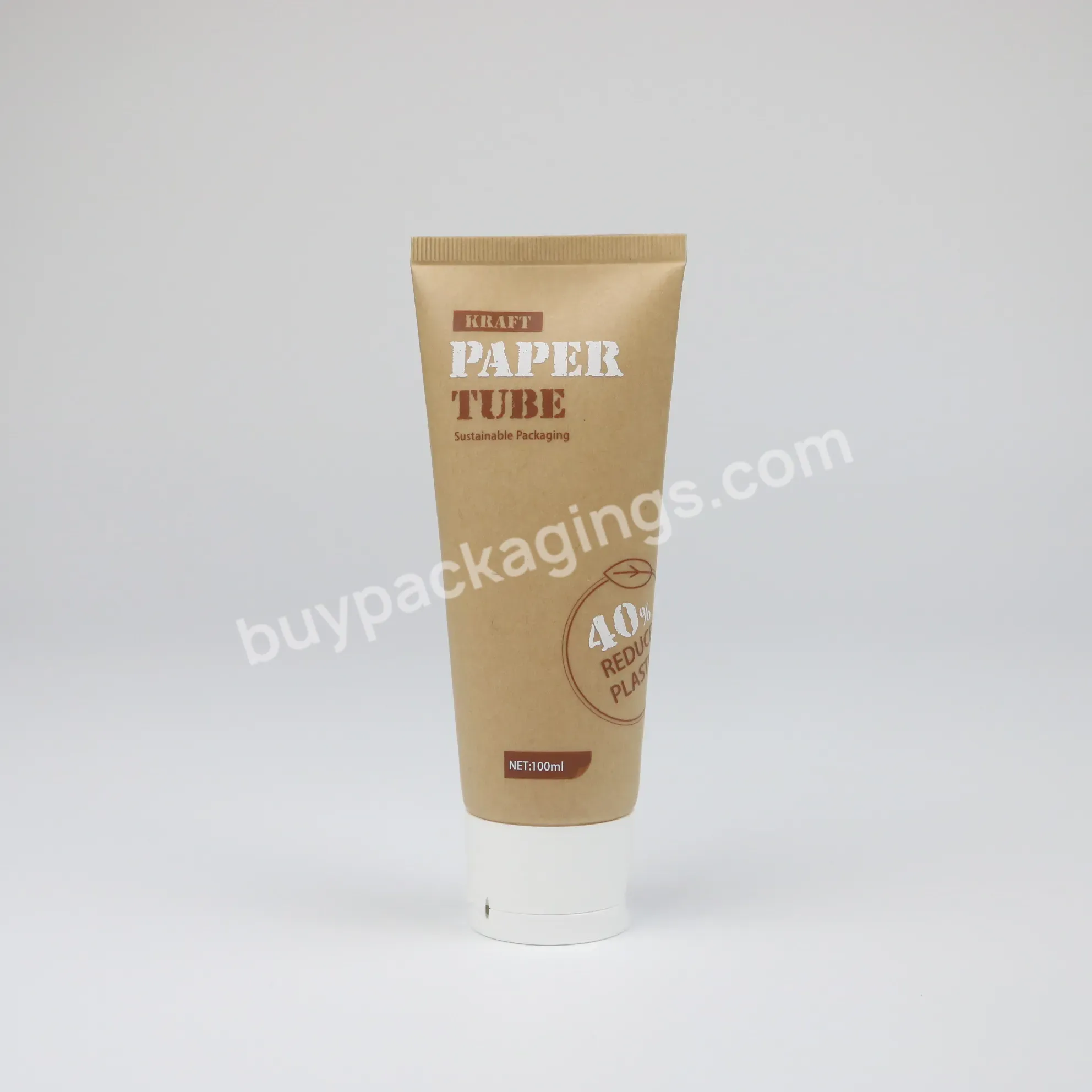 Custom Eco Friendly Cream Cosmetic Containers Paper Tube For Packaging