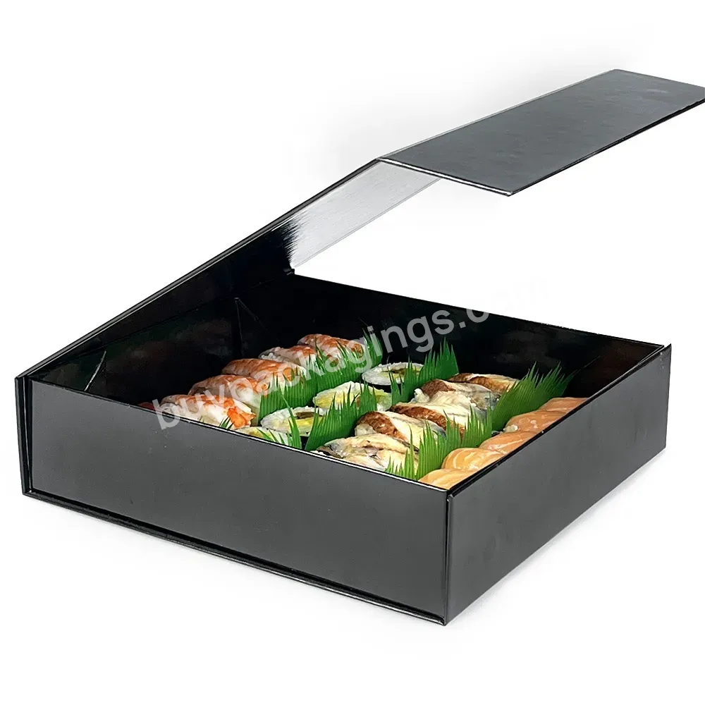 Custom Eco Friendly Food Packaging Sushi Gray Cardboard Box For Takeaway