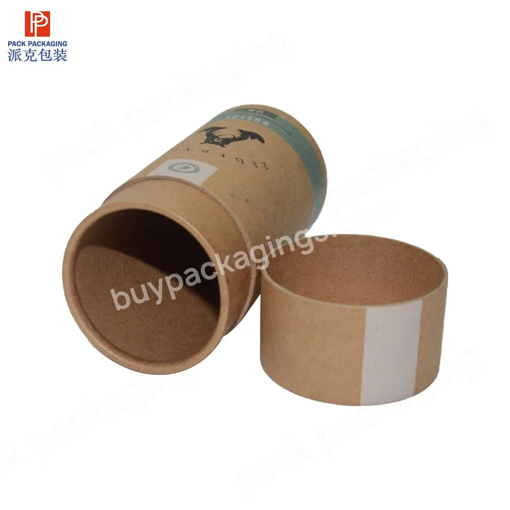 Custom Eco Friendly Kraft Paper Tube Essential Oil Bottle Packaging Cosmetic Perfume Paper Tube Packaging Round Boxes