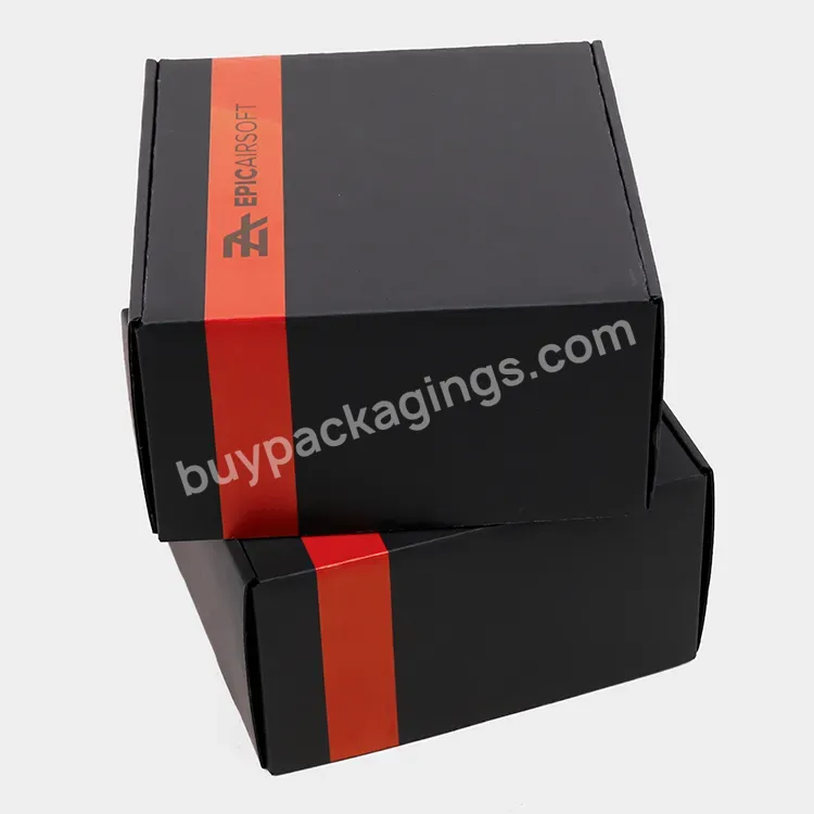 Custom Eco Friendly Paper Box Packaging 6x9 Corrugated Mailer Boxes Black Cardboard Shoe Box
