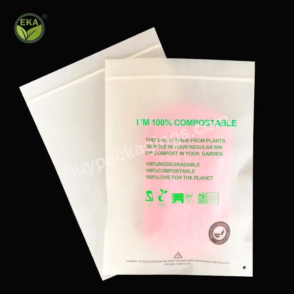 Custom Eco Friendly Pla+corn Starch Compostable Postage Mailer Bags Cloth Glasses Biodegradable Packaging Bags With Zip Lock - Buy Clothing Glasses Biodegradable Packaging Bags,Underwear Packaging Bags,Biodegradable Jewelry Compostable Packaging Bags.