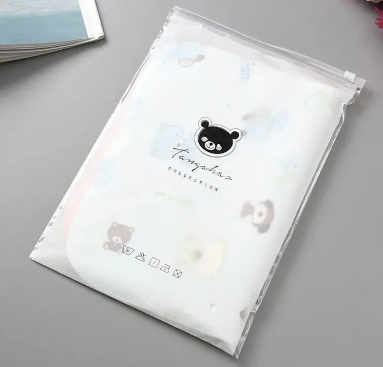 Custom Eco Friendly Printing Plastic Zipper Bags Ziplock Clothing Packaging For Post With Zipper Zip Lock Mini Bag