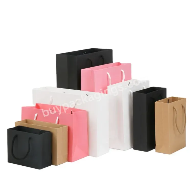 Custom Eco-friendly Product Carrier Bolsas Packaging Gift Foldable Reusable Biodegradable Kraft Paper Bag Resealable With Handle
